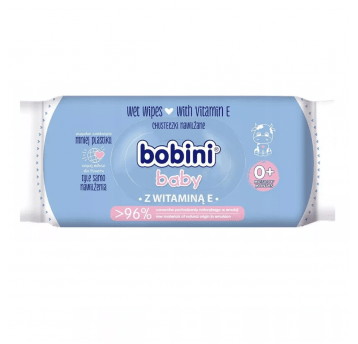 Chusteczki nawilżane Bobini Baby z witaminą A 60szt.