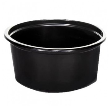 D-8115C Pojemniki okrągłe czarne ⌀ 115mm 350ml 50szt.