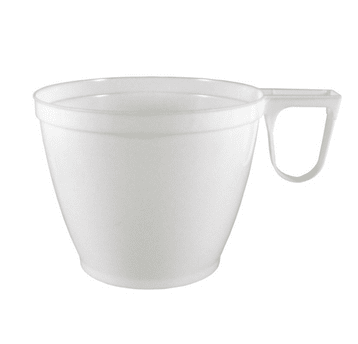 Filiżanka biała wielorazowa 160ml 50szt.