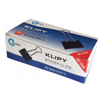 Klipy biurowe 32mm 12szt.