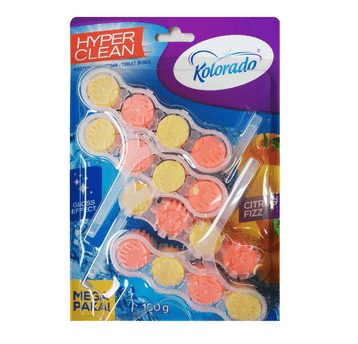 Kolorado Hyper Clean kostka do WC Citrus 4szt.