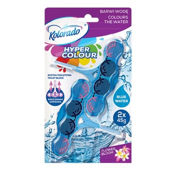 Kolorado Hyper Colour barwiąca kostka do WC flower 2 szt.