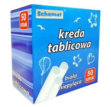 Kreda tablicowa biała 50szt.