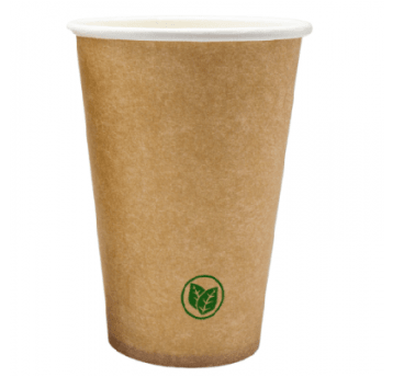 Kubki papierowe kraft 90mm 300ml 50szt.