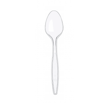Łyżeczki bezbarwne plastikowe Superior 50szt.