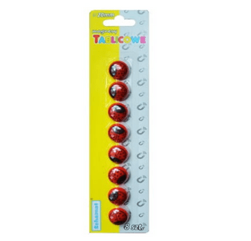 Magnesy tablicowe Biedronki 20mm 8szt.