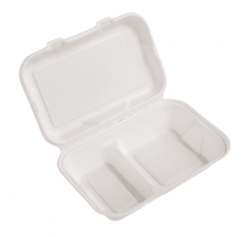 Menu boxy z trzciny cukrowej 1/2 obiad 2 komorowe 50szt.