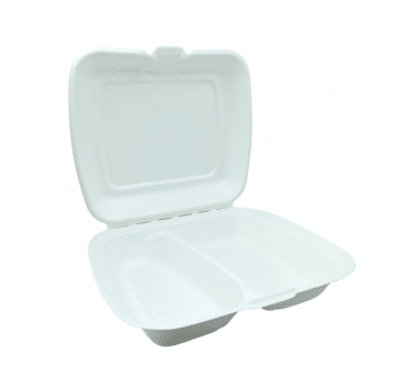 Menu boxy z trzciny cukrowej dwudzielne 230/205mm 50szt.