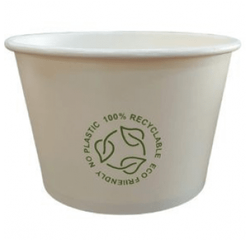 Miseczki papierowe białe 500ml 50szt.