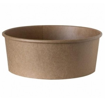 Miski papierowe sałatkowe kraft ⌀183mm 1300ml 50szt.