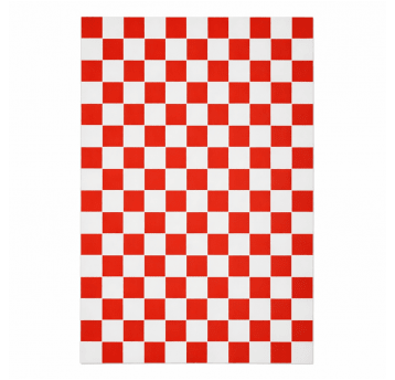 Papier pakowy w arkuszach biało-czerwona Szachownica 30/40cm 1000szt.