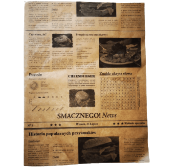 Papier pakowy w arkuszach GAZETA powlekany KRAFT 30/40cm 1000szt.