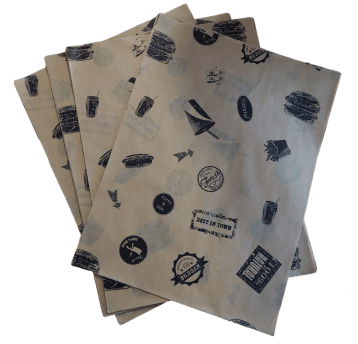 Papier pakowy w arkuszach HAMBURGER powlekany KRAFT 30/40cm 1000szt.