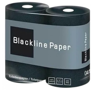 Papier toaletowy czarny Blackline 3warstwowy 4rolki