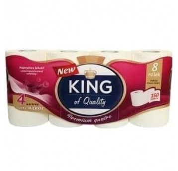 Papier toaletowy King of Quality Premium 4W 8 rolek
