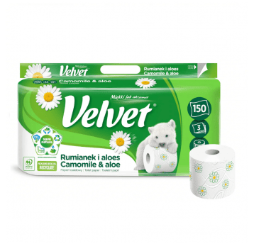 Papier toaletowy Velvet rumianek & aloes 3W 8rolek