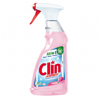 Płyn do szyb Clin Peony różowy 500ml 1szt.