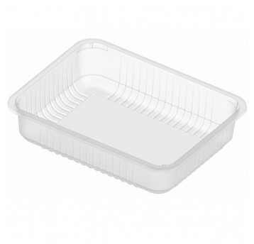 Pojemniki do zgrzewu niedzielone transparentne 205/160/40mm 900ml 320szt.