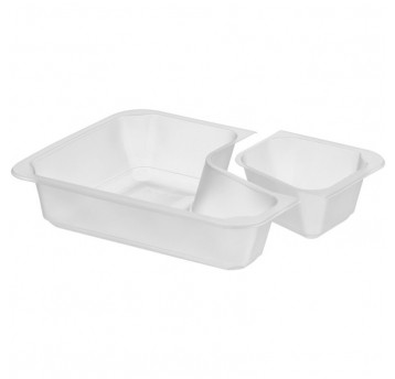 Pojemniki do zgrzewu z odrywką trójdzielne 227/178/40mm 50szt.