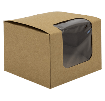 Pudełka cukiernicze z okienkiem łamanym 97/92/71mm 25szt.