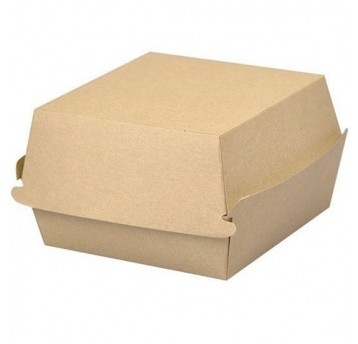 Pudełka na burgera Gigant brązowe 15/15/8cm 100szt.