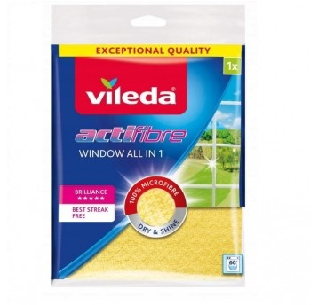 Ścierka Vileda Actifibre Window All in 1 żółta 1szt.