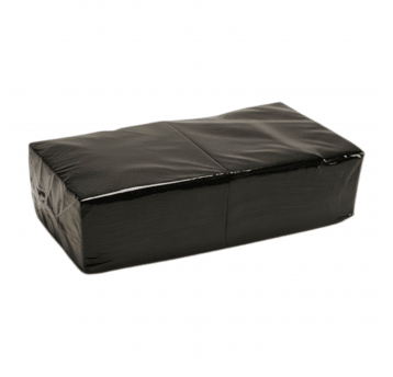 Serwetki dwuwarstwowe czarne 33/33cm 200szt.