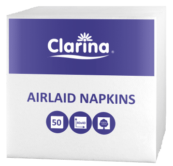 Serwetki flizelinowe białe 40/40cm 50szt.