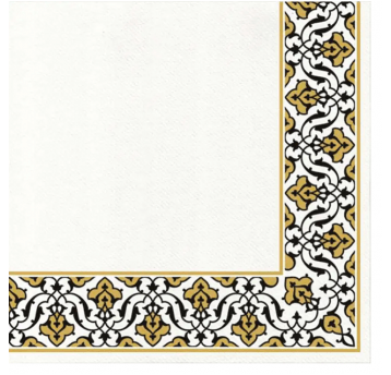 Serwetki flizelinowe Floral Frame 40/40cm 50szt.