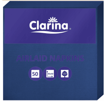 Serwetki flizelinowe granatowe 40/40cm 50szt.