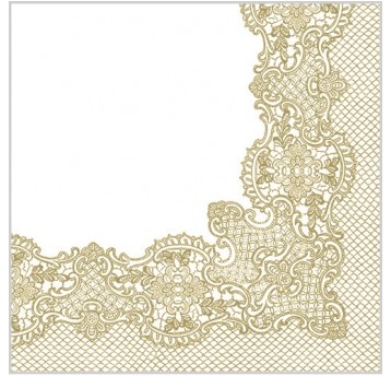 Serwetki flizelinowe Royal Lace Gold 40/40cm 50szt.