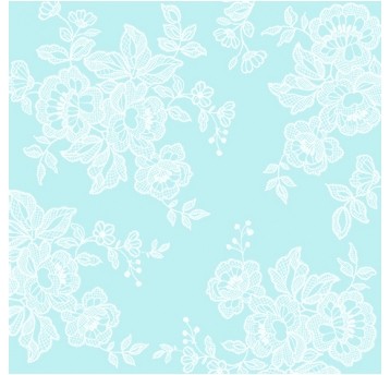 Serwetki flizelinowe Soft Lace Light Blue 40/40cm 50szt.