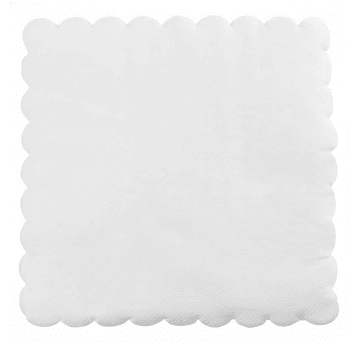 Serwetki ząbkowane białe 15/15cm 200szt.