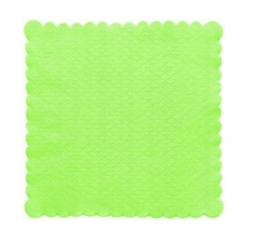 Serwetki ząbkowane zielone 15/15cm 200szt.