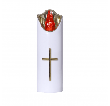 Świeca Cortina Led Rico średnia biała 5/15cm