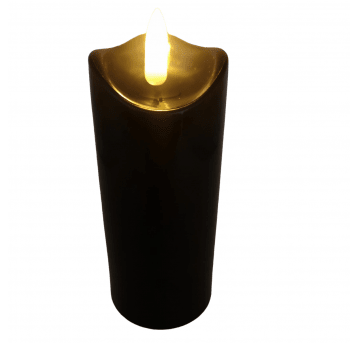 Świeca Led Cortina mała czarna