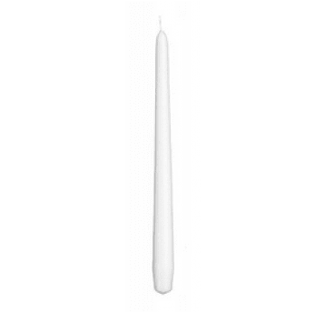 Świeca stożek biała 24,5cm
