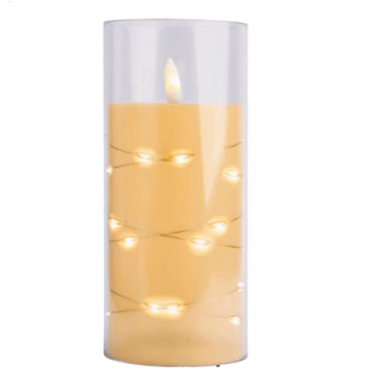 Świeca Subito Led 15cm z łańcuchem
