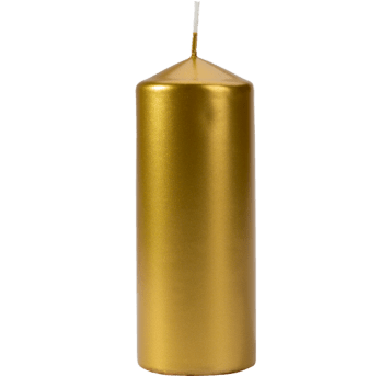 Świeca walec złota 60/150mm