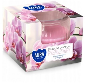 Świeca zapachowa w szkle "Delikatne kwiaty"