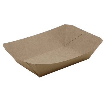 Tacki łódki papierowe głębokie brązowe KRAFT "L" 137/86/52mm 50szt.