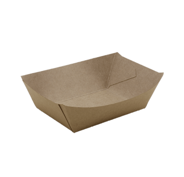 Tacki łódki papierowe głębokie brązowe KRAFT "S" 85/51/36mm 250szt.