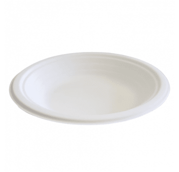Talerze okrągłe z trzciny cukrowej głębokie 22,5cm 550ml 50szt.