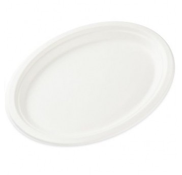 Talerze owalne z trzciny cukrowej 32cm 50szt.
