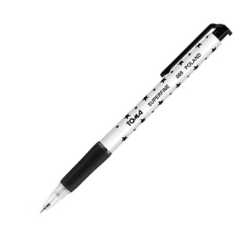 TO-069 Długopis Superfine automatyczny gwiazdki czarny 0,5mm