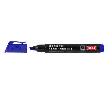 TO-201 Marker permanentny ze ściętą końcówką niebieski
