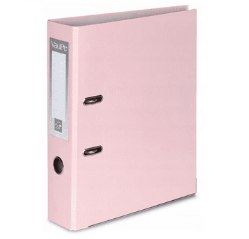 Vaupe segregator A4 75mm pastelowy róż