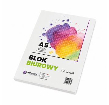 Wektor blok biurowy kratka A5 100 kartek