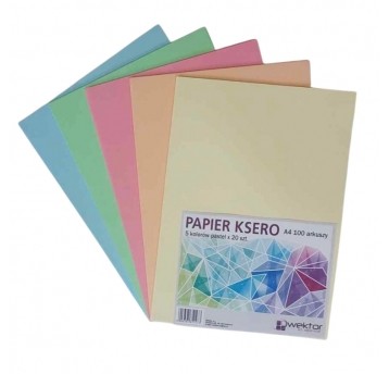 Wektor papier ksero mix kolor pastelowy 80g 100szt.
