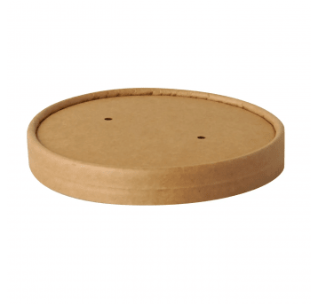 Wieczko do kubka do zupy kraft 940ml 25szt.